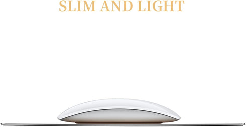 TERRATUTOR Aluminum Mouse Pad with Non-Slip Rubber Base, Micro Sand Blasting Alloy Surface, Golden