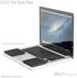 GRIFITI Fat Palm Pads 1/4" Thick Laptop Wrist Rest, 2 Pads, Ergonomic Carpal Tunnel Support, Smooth Skin Surface