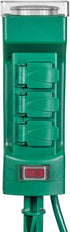 VOLT 120V Outdoor Power Stake with Timer, 6 Grounded Outlets & 6-Foot