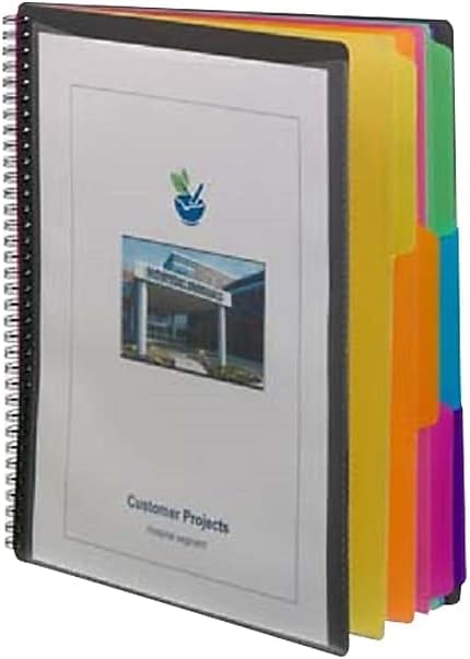 Smead 12 Pocket Poly Project Organizer, Letter Size, 1/3-Cut Tab, Gray with Bright Colors (89207)
