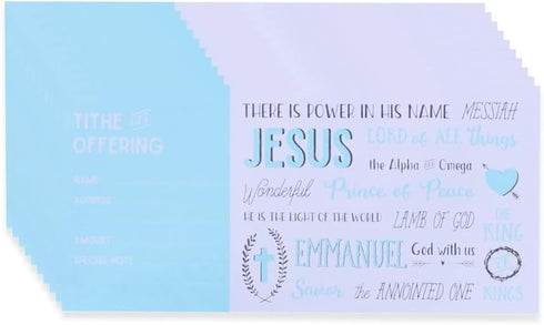 Cash Envelopes for Tithes and Offering, Pack of 100 - Tithe Offering Envelopes for Church, Fits Cash & Coins