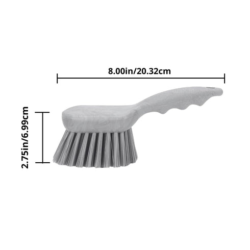 SPARTA 40541EC03 Black Plastic Scrub Brush, 8 Inches Utility Kitchen Brush with Hanging Hole for Cleaning