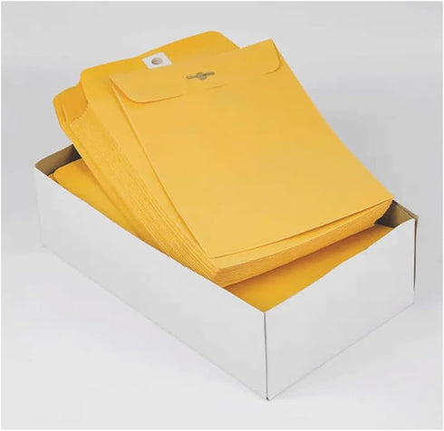 Clasp Brown Kraft Envelopes, 6" x 9", 12 Count