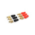 3 Pairs Wire Connector, 0 Gauge Spade Connector Crimp Barrier Spades, 0/1 to 0 Gauge Offset Terminals, Electric Wire