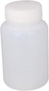 Othmro 2Pcs 100ml Empty Plastic Bottles, Wide Mouth Laboratory Reagent Bottles for Sample Sealing Liquid Storage (White