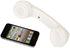 Wireless Retro Telephone Handset, Comfortable Call Receiver for Mobile Phone, White