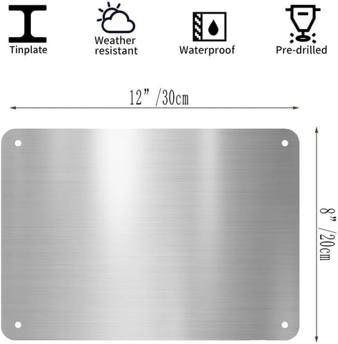 ASECFG 12"x8" Slow Children at Play Aluminum, Pre-Drilled Holes, Weather Resistant for Home Yard, School Zone