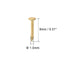 uxcell Small Tiny Hardware Nails, Iron 1X8mm for DIY Decorative Wooden Boxes, Gold Tone, 250pcs