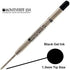 Monteverde Capless Gel Ballpoint Refill, Fits Parker Ballpoint Pens, Bold Point (Bulk Packed) (Black)