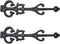 Adonai Hardware 10.9 Inch Izehar Heavy Duty Antique Cast Iron Strap False/Faux/Dummy