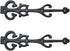 Adonai Hardware 10.9 Inch Izehar Heavy Duty Antique Cast Iron Strap False/Faux/Dummy