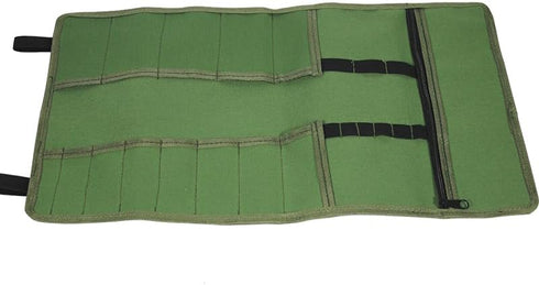 Electrician Woodworking Tools Roll Bag, Multifunctional Thickened Small Size Handheld Mechanic Toolbox