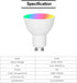 ngnsky GU10 Dimmable Bulbs 5W Homekit Smart RGBCW LED Light Works with Homekit Siri Voice Control