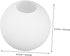 120mm Kisangel Frosted Glass Globe Lampshade round Ball Pendant Light Cover Replacement for Ceiling Fan, Wall Sconce