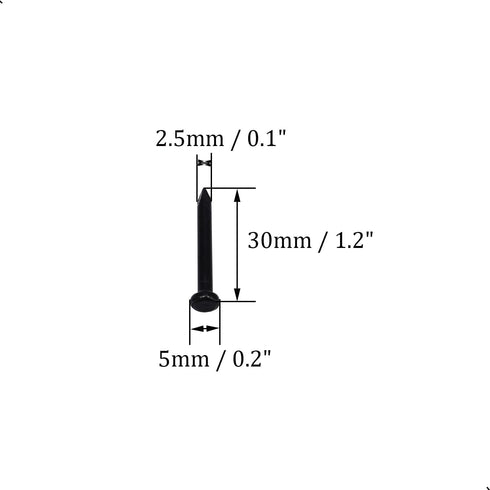 50pcs Hardware Nails 1.2 inch Length, Carbon Steel Point Tip Wall Cement Masonry Nails for Woodworking