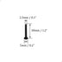 50pcs Hardware Nails 1.2 inch Length, Carbon Steel Point Tip Wall Cement Masonry Nails for Woodworking