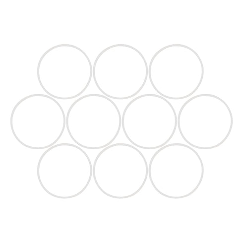 X AUTOHAUX Silicone O-Rings, 48.6mm OD 45mm ID 1.8mm Width VMQ Seal Gasket, White, Pack of 20