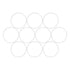 X AUTOHAUX Silicone O-Rings, 48.6mm OD 45mm ID 1.8mm Width VMQ Seal Gasket, White, Pack of 20