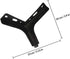 10cm Homoyoyo Matte Black Metal Sofa Leg and Cabinet Support Foot, Furniture Leg for Tv Stand, Tea Table, Bed Frame