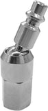 Joywayus 4PCS 1/4" NPT Female Thread Air Plug, Industrial Swivel Coupler Steel Chrome Plating