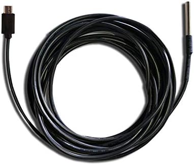 UbiBot DS18B20 Waterproof Temperature Probe for Refrigerator, Remote Monitor for Hot Tub, USB Connector (3m)
