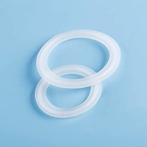 MOZTO 10pcs 154 168mm) Sanitary Tri Clamp Ferrule Silicone Sealing Strip Gasket Ring Washer, for Homebrew Dairy Product