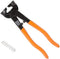 Edward Tools Tile Nippers for Ceramic/Porcelain/Mosaic/Glass Tile, 8 Handheld Snipper with Tungsten Carbide Jaws
