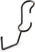 Sunway Tools Shelf Pole Hooks 5-Pack | Utility Hanger Black | Best Solution for Garage Shelving Storage Organization | Use with Metal or Wire Shelves and Racks | Heavy Duty, Easy Installation by CNXUS
