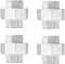 PIPE DÉCOR 3/4 in. Authentic Galvanized Malleable Iron Union 4 Pack for DIY Pipe Furniture