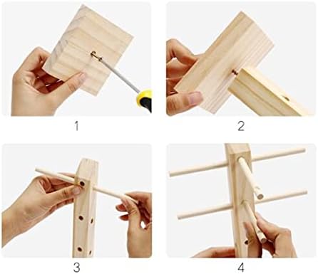 TANG SONG Solid Wood Glasses Display Holder, Double Row Sunglass Rack for 10 Pairs