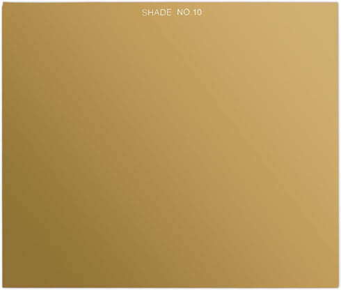PATIKIL Gold Welding Glass Lens Shade 10, 4.5" x 5.25" Hardened Helmet