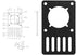 Zerone 3D Printer Mount Plate, 23 Stepper Motor CNC Mounting Plate for Motor Fixed 3D Printer Accessories