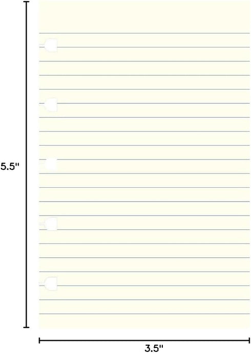 Filofax Notebook Ruled Refill, B122008U