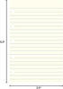 Filofax Notebook Ruled Refill, B122008U