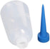 Othmro 1Pcs 250ml Round Plastic Empty Bottle, Wide Mouth Laboratory Reagent Bottle for Sample Sealing Liquid Storage