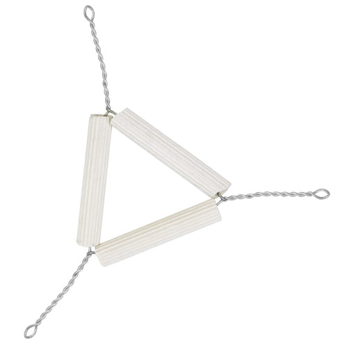 Crucible Triangle, 10pcs Lab Clay Triangle, Mud Triangular Crucible Stand Crucible Clay Triangle Heated Equipment Tool Chemistry Heating Support Clay Triangle Crucible Clay