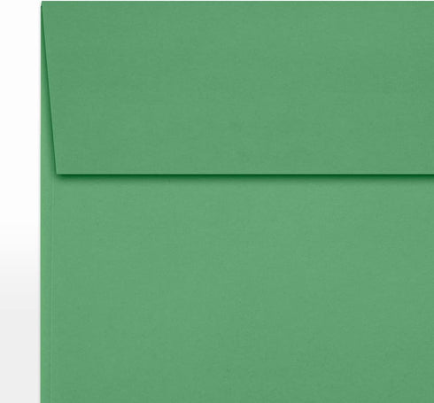 LUXPaper Square Invitation Envelopes, Peel & Press, 5" x 5", Holiday Green, 80lb. Text, 50 Qty