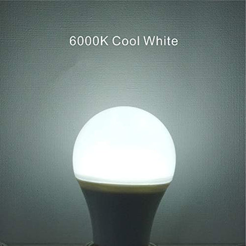 Bulbs, 9W 6000K 60W A19 E26 AC120V, Bulb (2 Pack) Boxlood Dusk to Dawn LED Light Built in Light Sensor, Plug and Play