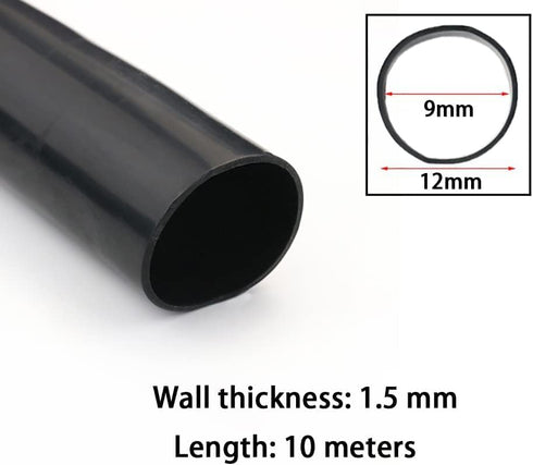 AXYGENYU 1pc 10m 9 12mm) Silicone Tubing - Flexible Gas Hose Water Pipe for Pump Transfer, Home Brewing