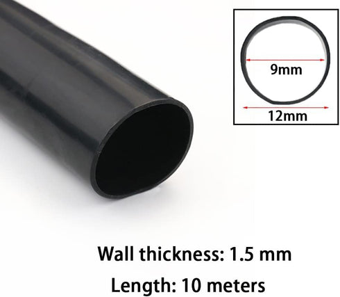 REJNHO 10m 9 12mm) Pure Silicone Hose - Flexible Gas & Water Pipe for Pump Transfer, Home Brewing & Winemaking(Length *
