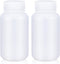 8.4 oz Wide Mouth Lab Reagent Bottle, Sealed Leak-proof Translucent HDPE Chemical Container, Pill Bottle (2 Pcs)