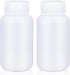 8.4 oz Wide Mouth Lab Reagent Bottle, Sealed Leak-proof Translucent HDPE Chemical Container, Pill Bottle (2 Pcs)
