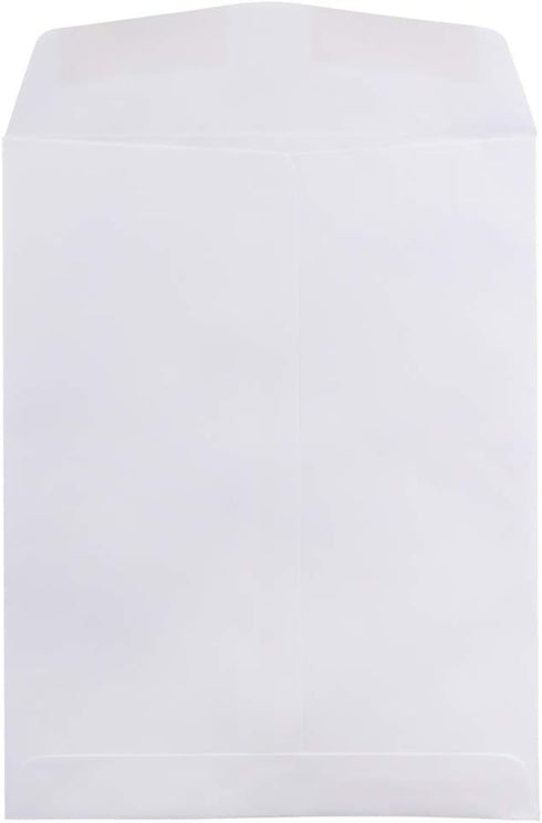 JAM PAPER 8 3/4 x 11 1/4 Open End Catalog Commercial Envelopes White 50/Pack