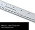 Ludwig Precision Aluminum Straight Edge Ruler, 12-Inch, Silver