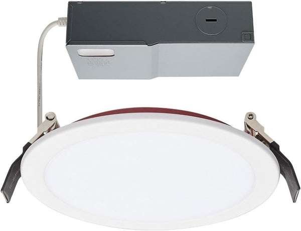 Satco CCT Selectable LED Fire-Rated Slim Fit Downlight with Remote Driver, 6