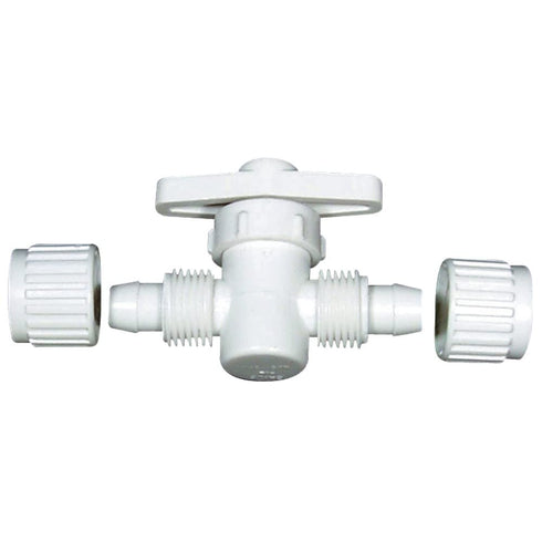 Flair-It Sales Plastic Straight Stop Valve, 0.5' Size - 16880