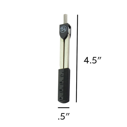 EMI Basix EKG ECG Caliper and Reference Ruler Combination Set EKR-203 – Chrome-Plated Pocket Size Tool with 7in Radius
