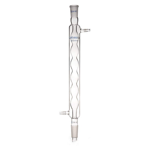 Borosilicate Glass Allihn Condenser, 24/40 Joint, 300mm Jacket Length Lab Glass