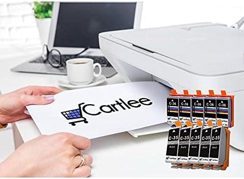 Cartlee Compatible Ink Cartridge Replacement for Canon PGI-35 CLI-36, High Yield for PIXMA iP100, iP110