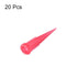 uxcell Industrial Blunt Tip Tapered Dispensing Fill Needle 25ga X 1.26" Red 20pcs